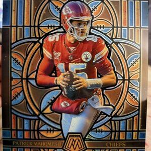 2025 Mosaic Stained Glass #13 Patrick Mahomes II Kansas City Chiefs Jumbo